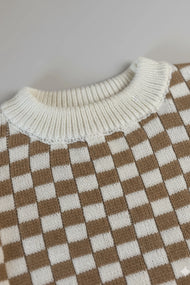 Checkerboard Knit Set