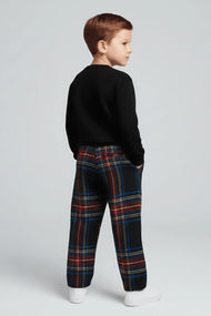 Classic Plaid Wide-Leg Pants