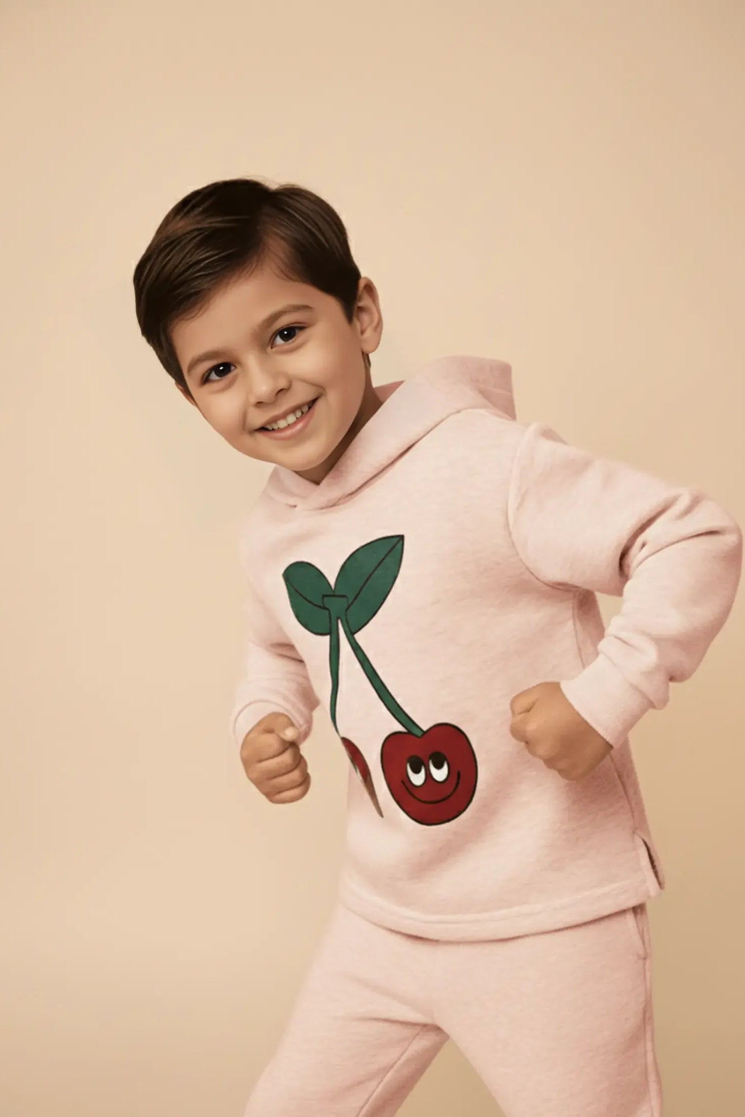 Cozy Cherries Pullover – Pink
