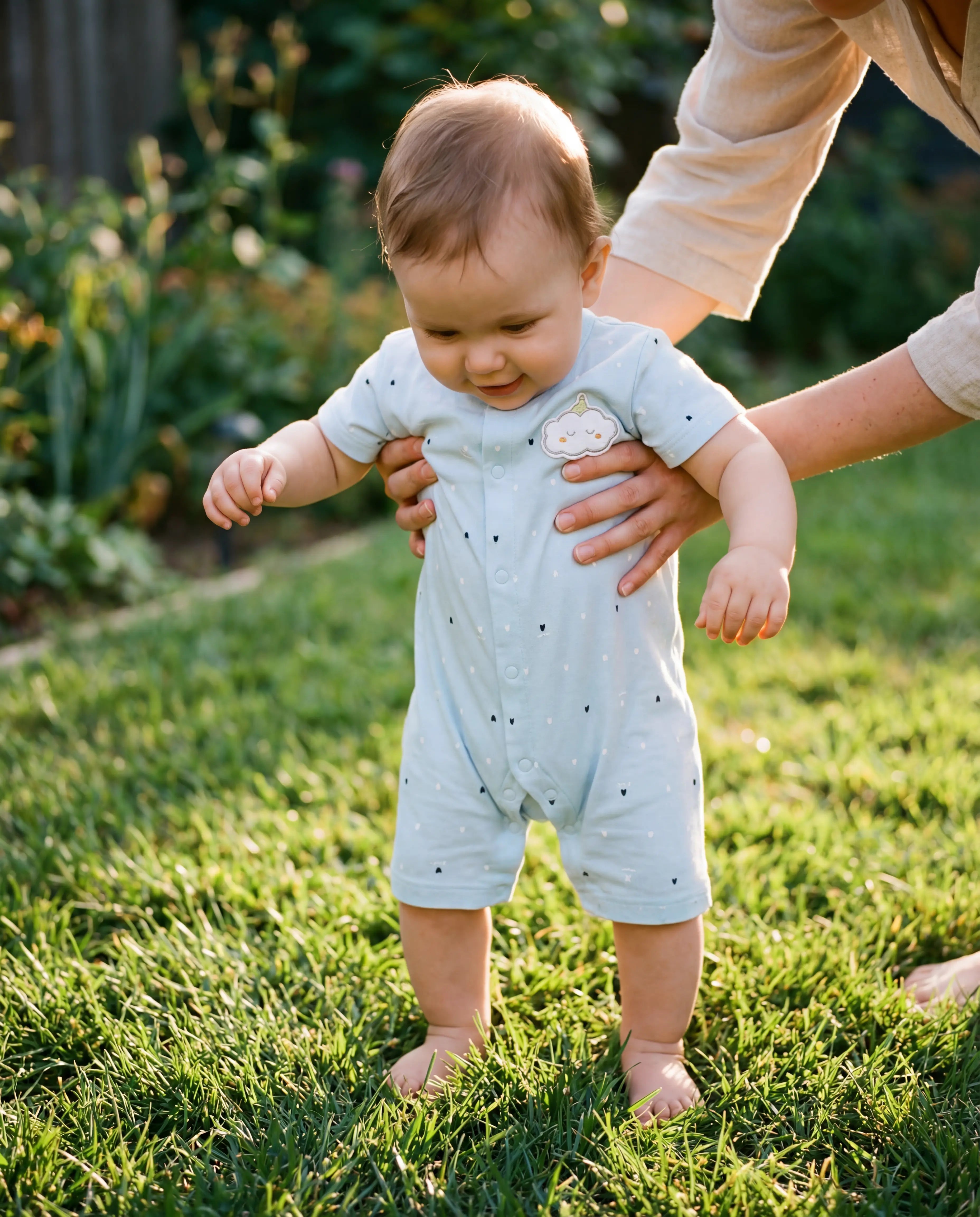 First Dreams Blue Romper