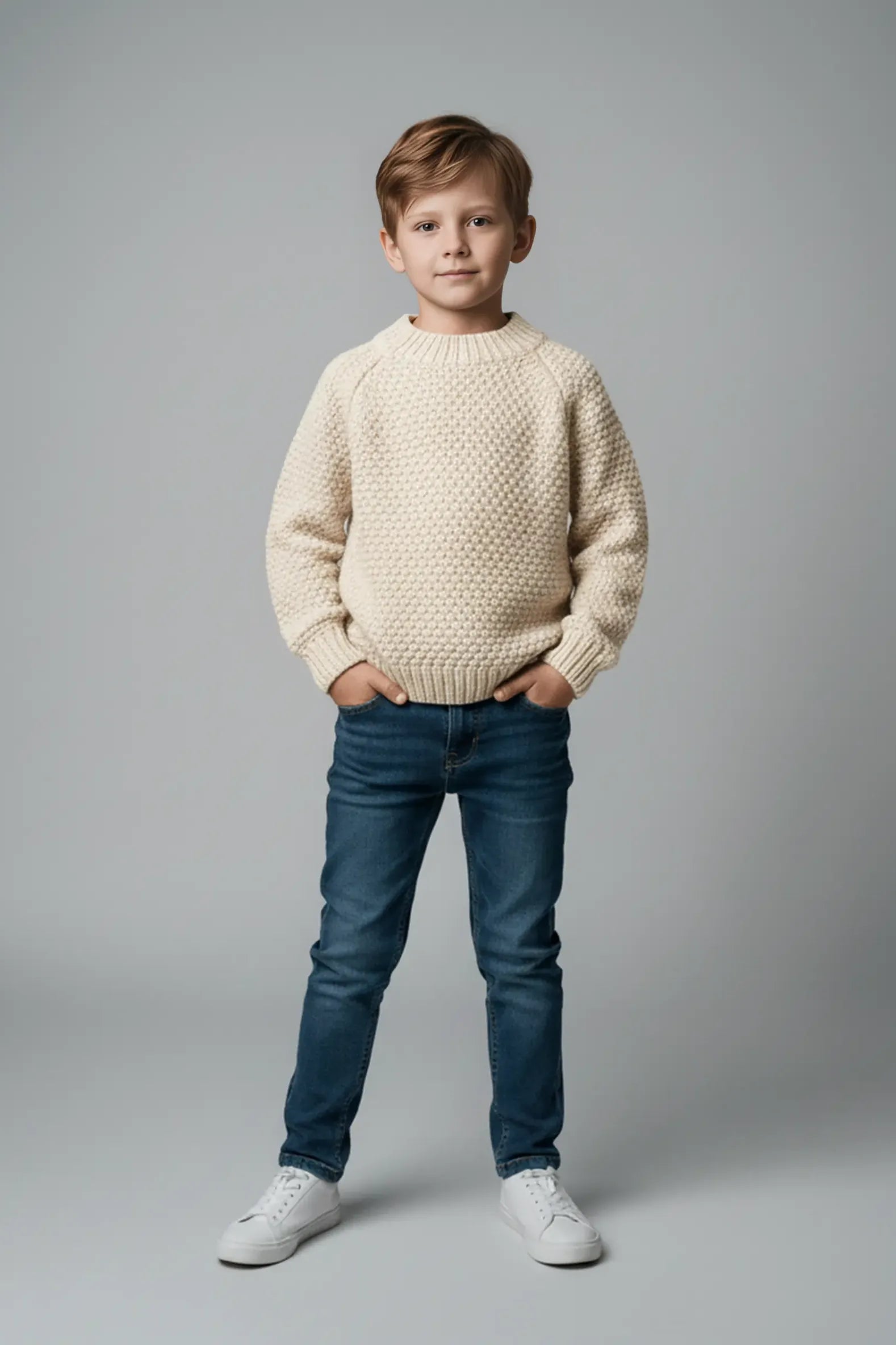 Ivory Chunky Knit Sweater