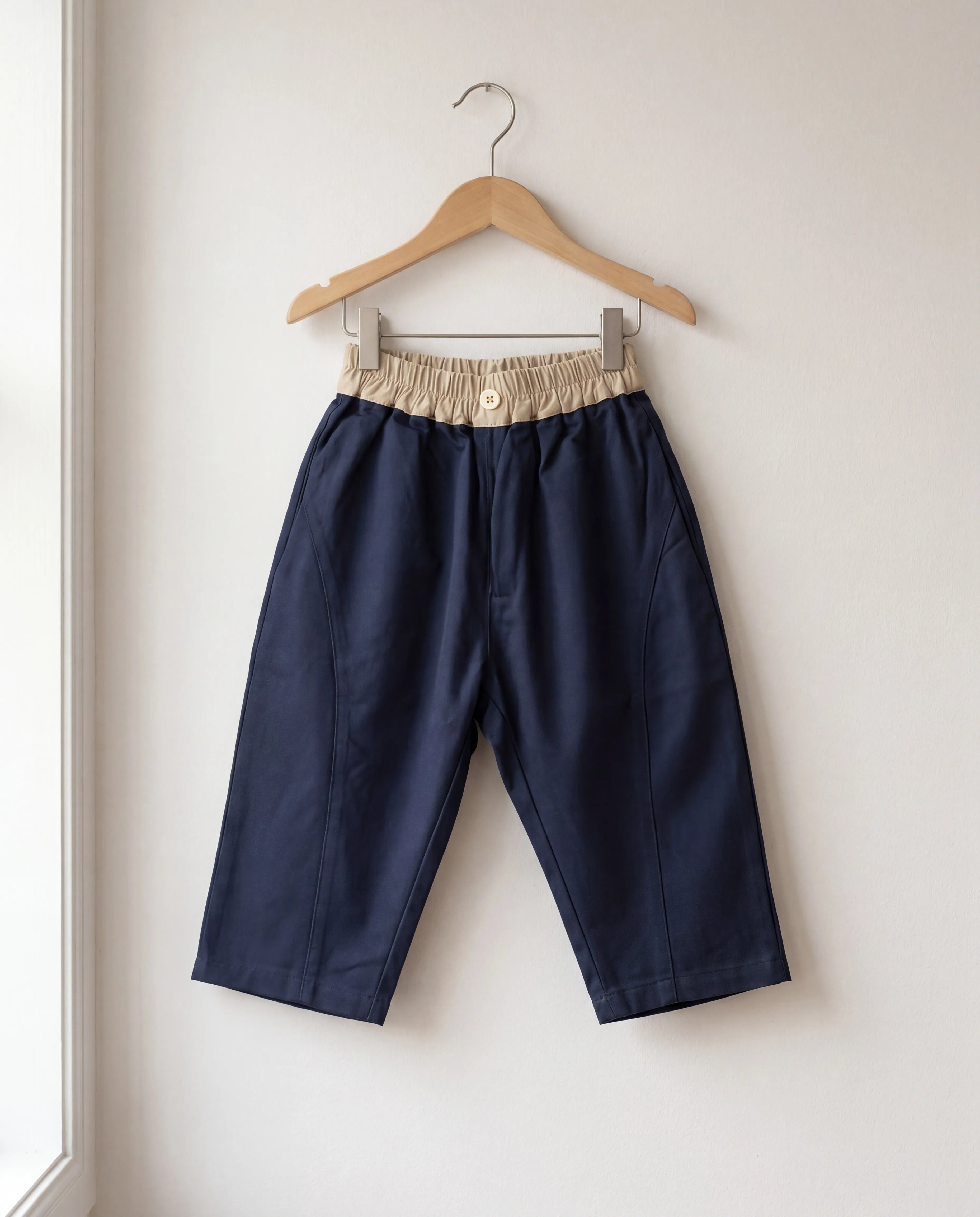 Navy Blue Casual Kids Pants