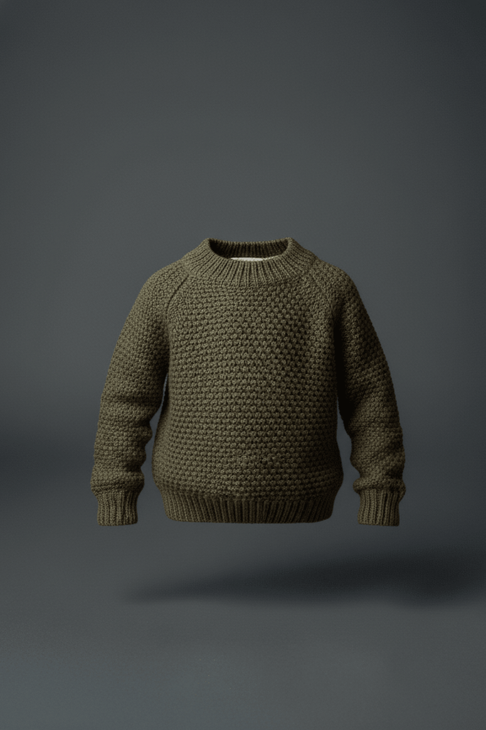 Olive Chunky Knit Sweater
