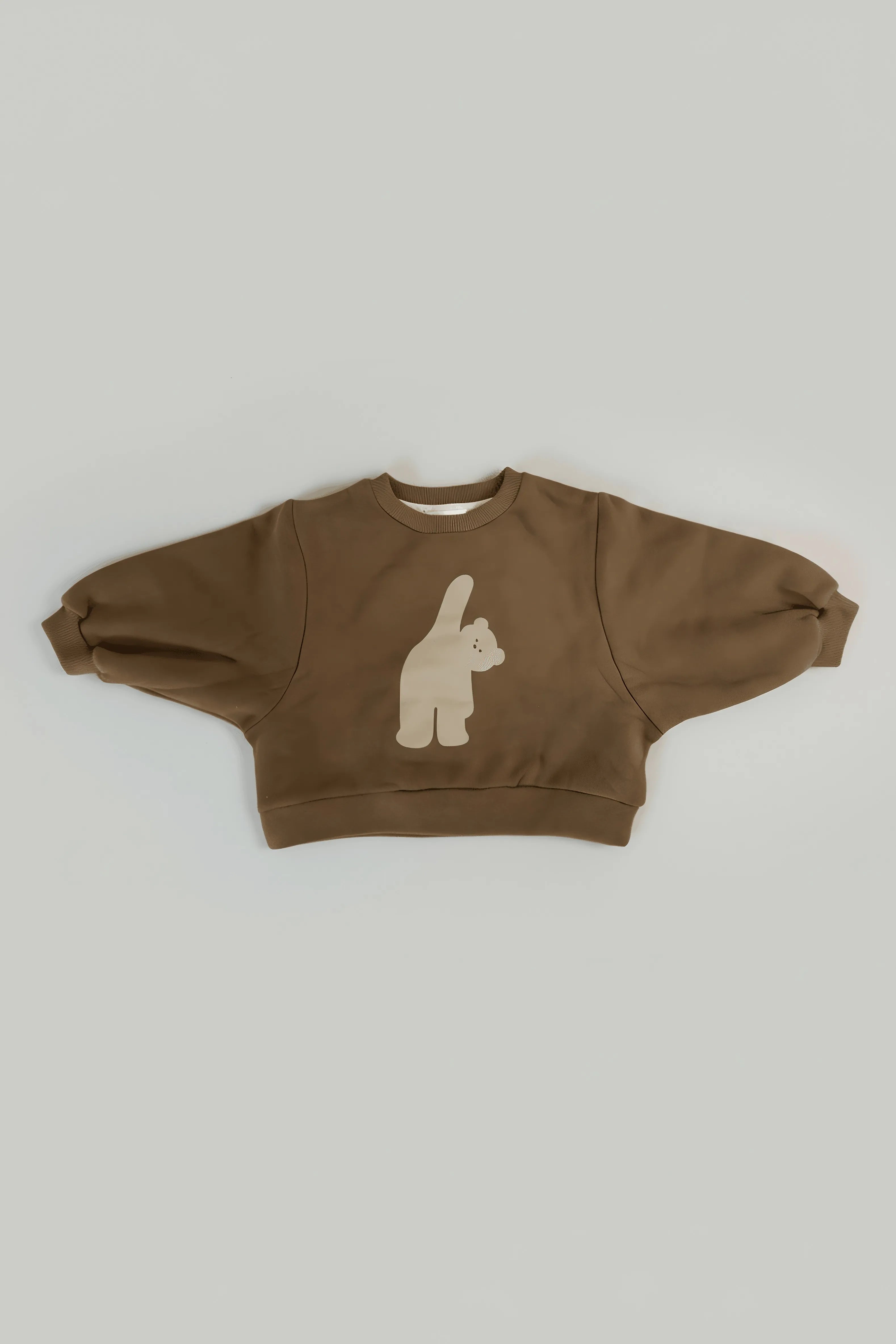 Playful Bear Graphic Sweatshirt