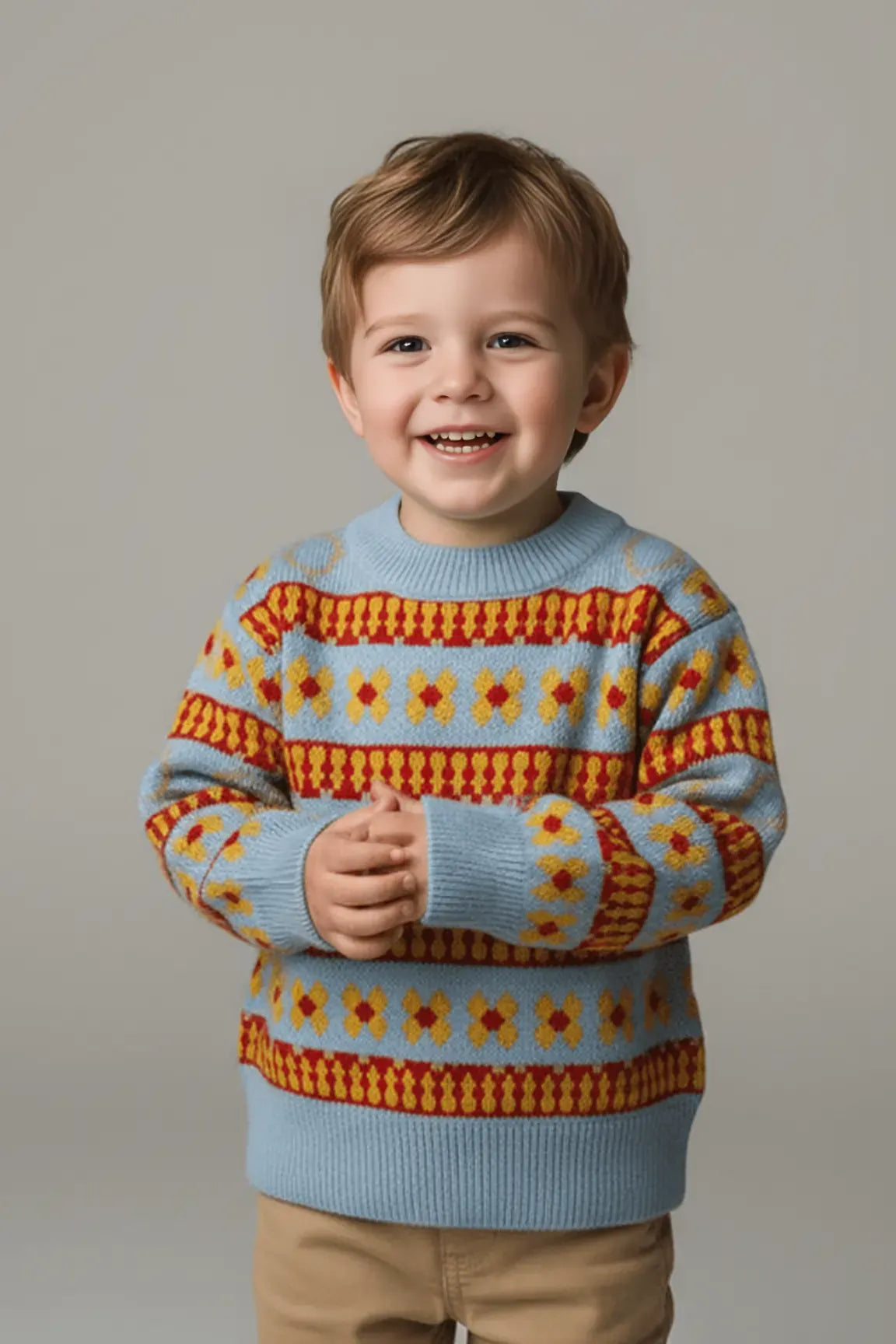 Retro Bloom Knit Sweater