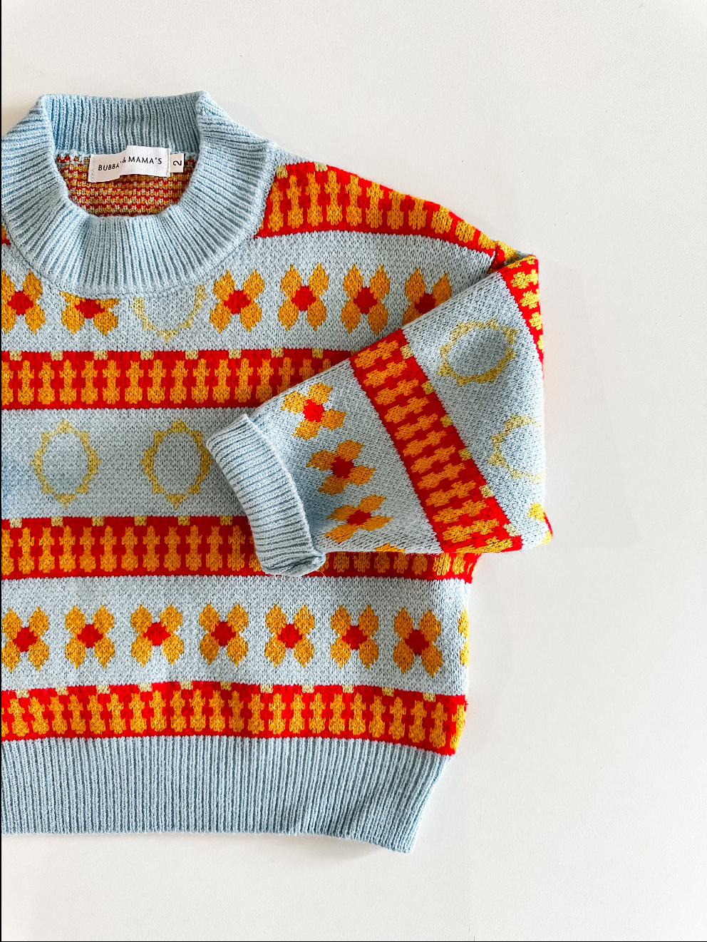 Retro Bloom Knit Sweater - Bubba's & Mama's