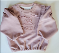 Blush Bow Ruffle Sweatshirt
