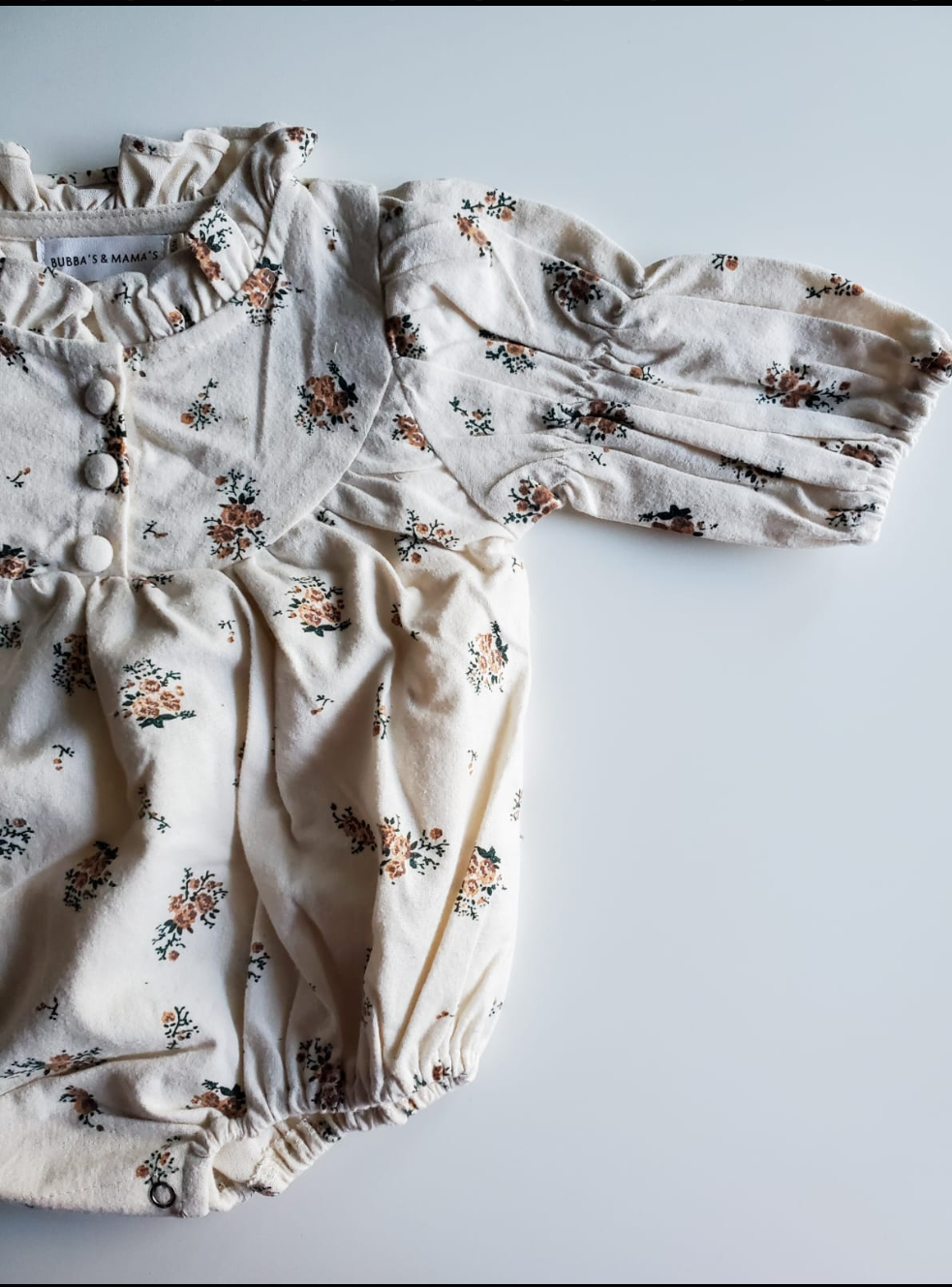 Vintage Bloom Ruffle Romper