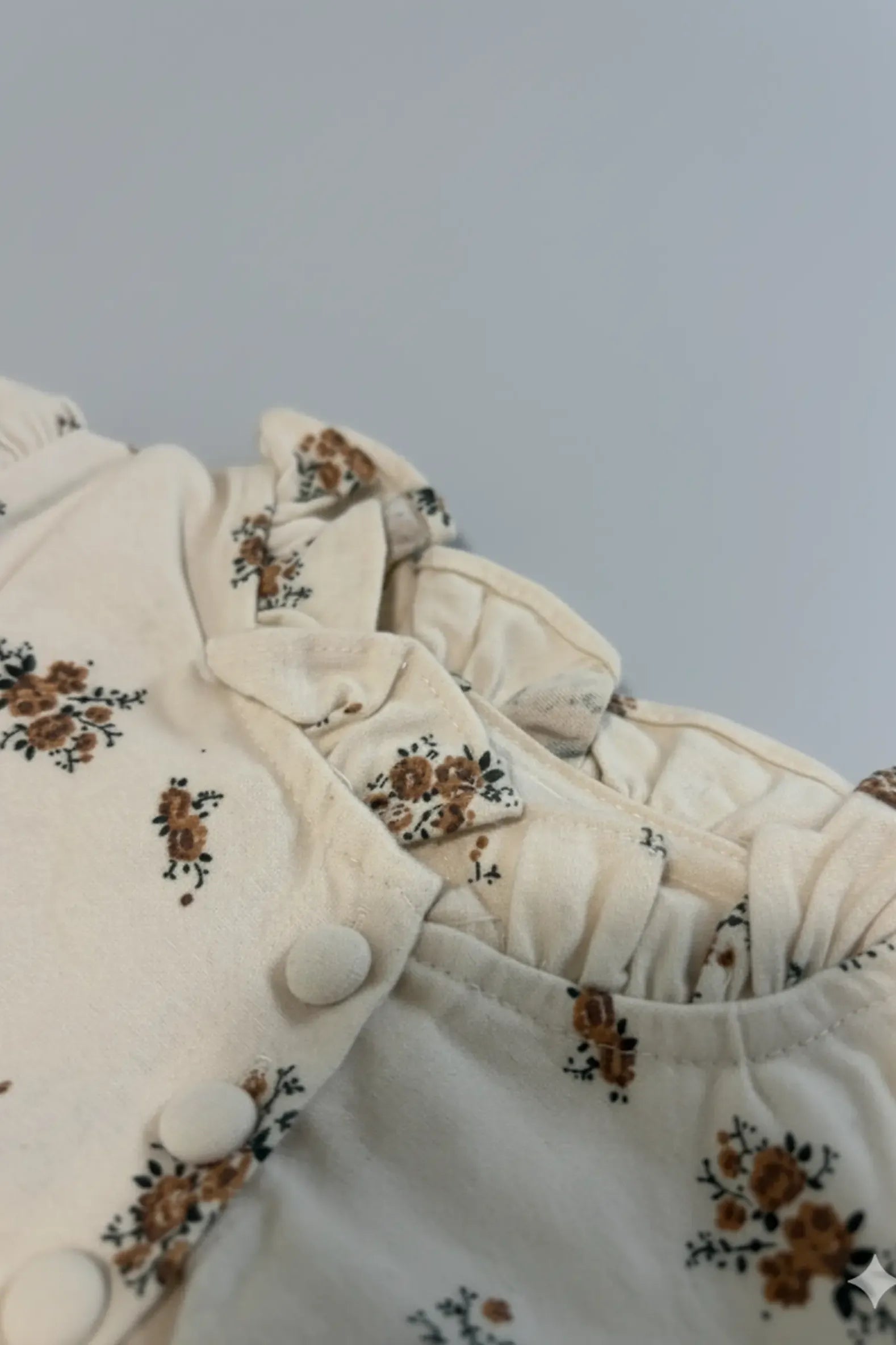 Vintage Bloom Ruffle Romper