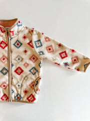 Geometric Fleece Jacket