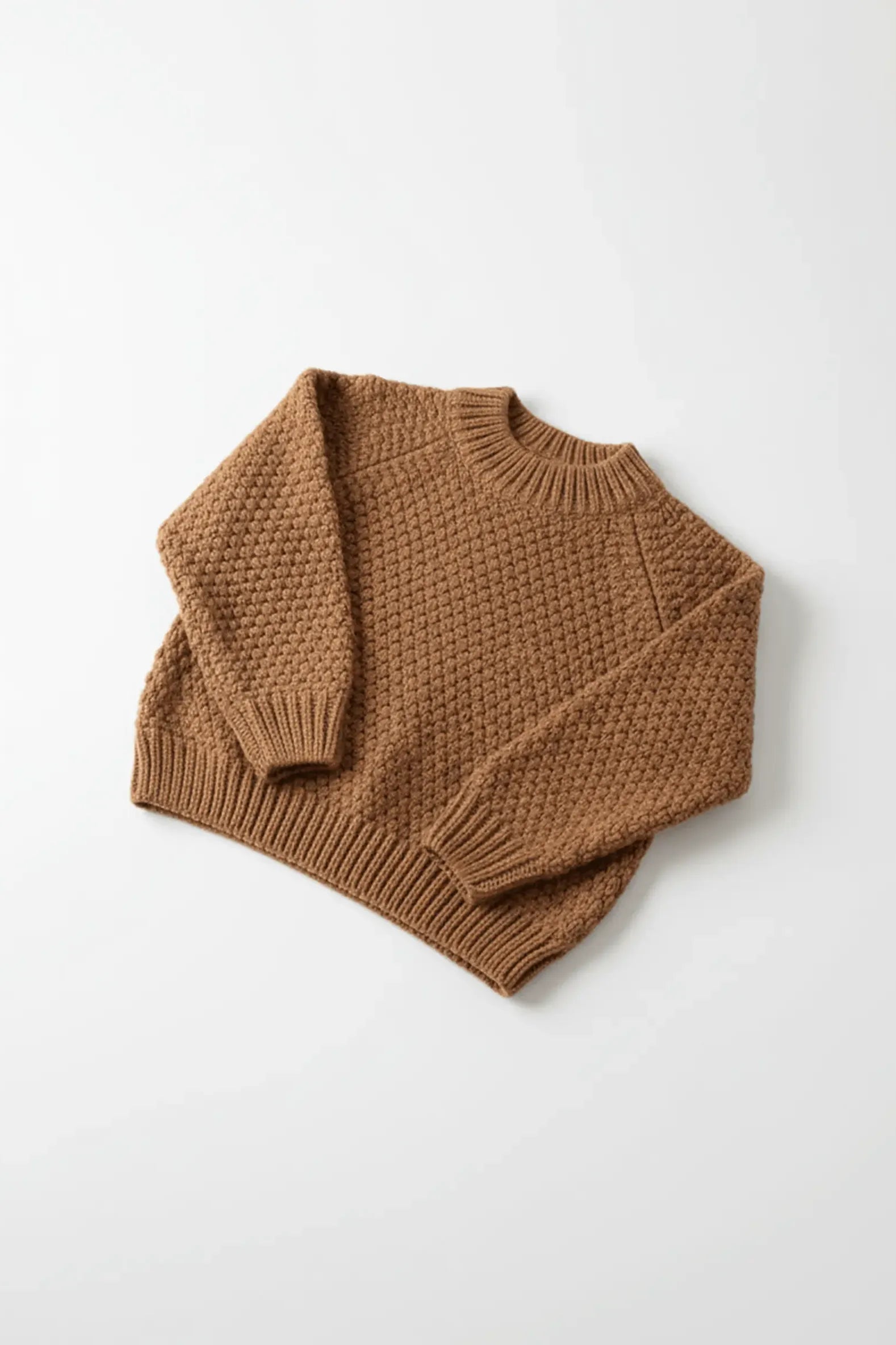 Burnt Orange Chunky Knit Sweater