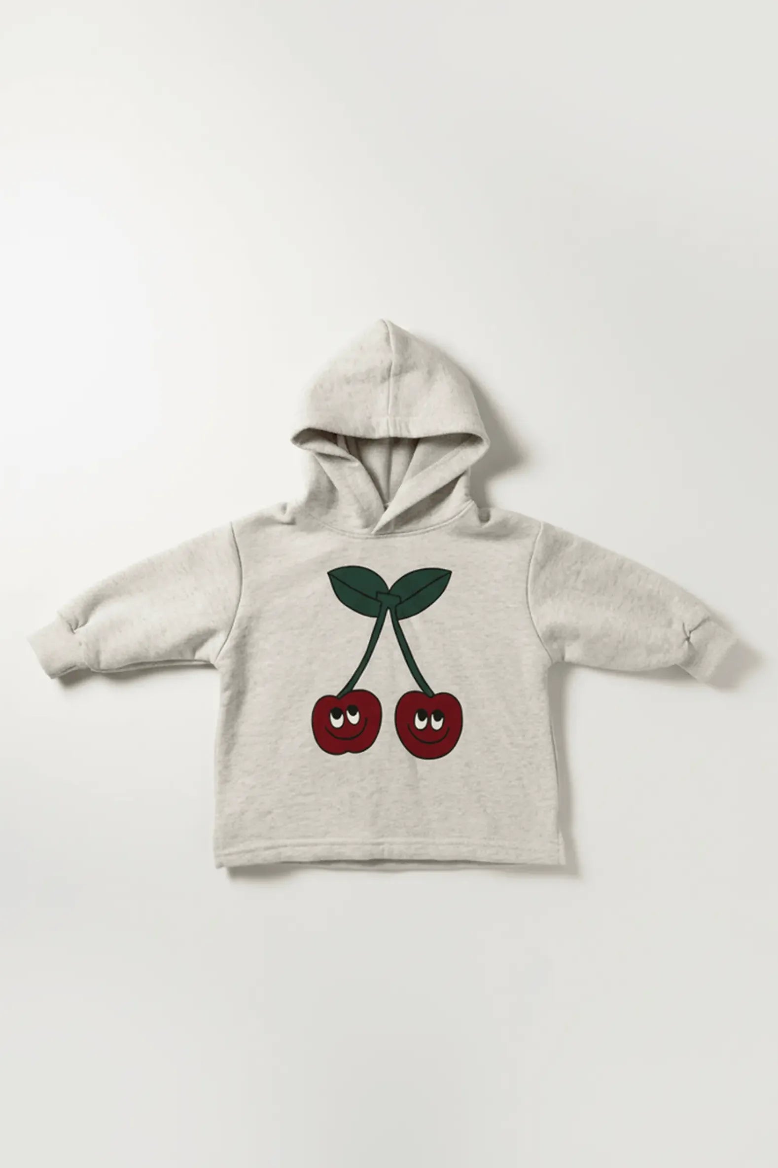 Children's Bubba's and Mama's hoodie with cherry design on a white background