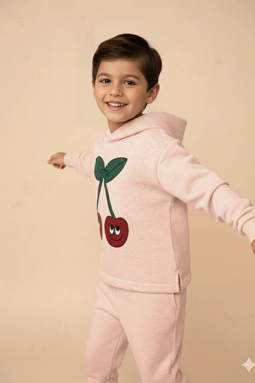Cozy Cherries Pullover – Pink