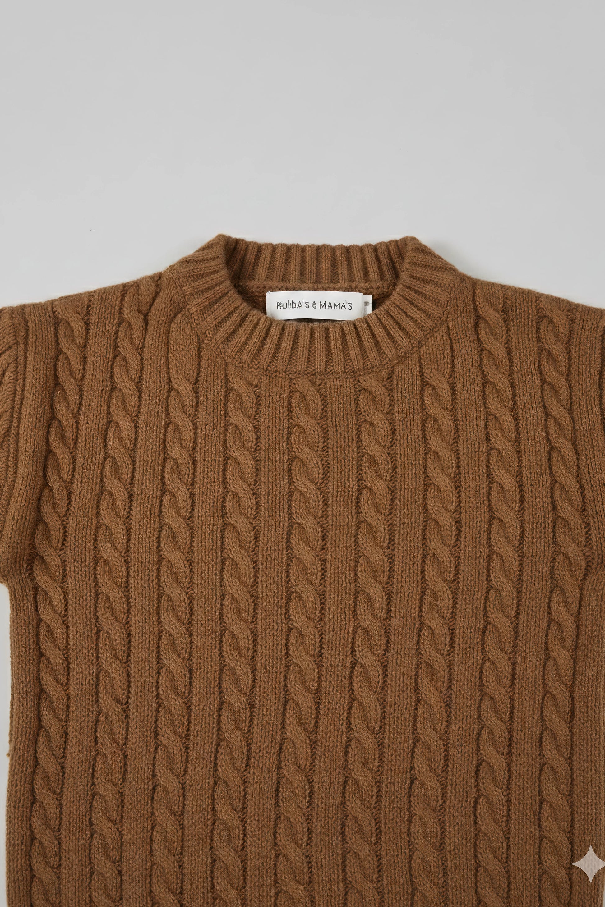Cozy Chestnut Cable Knit Sweater Set