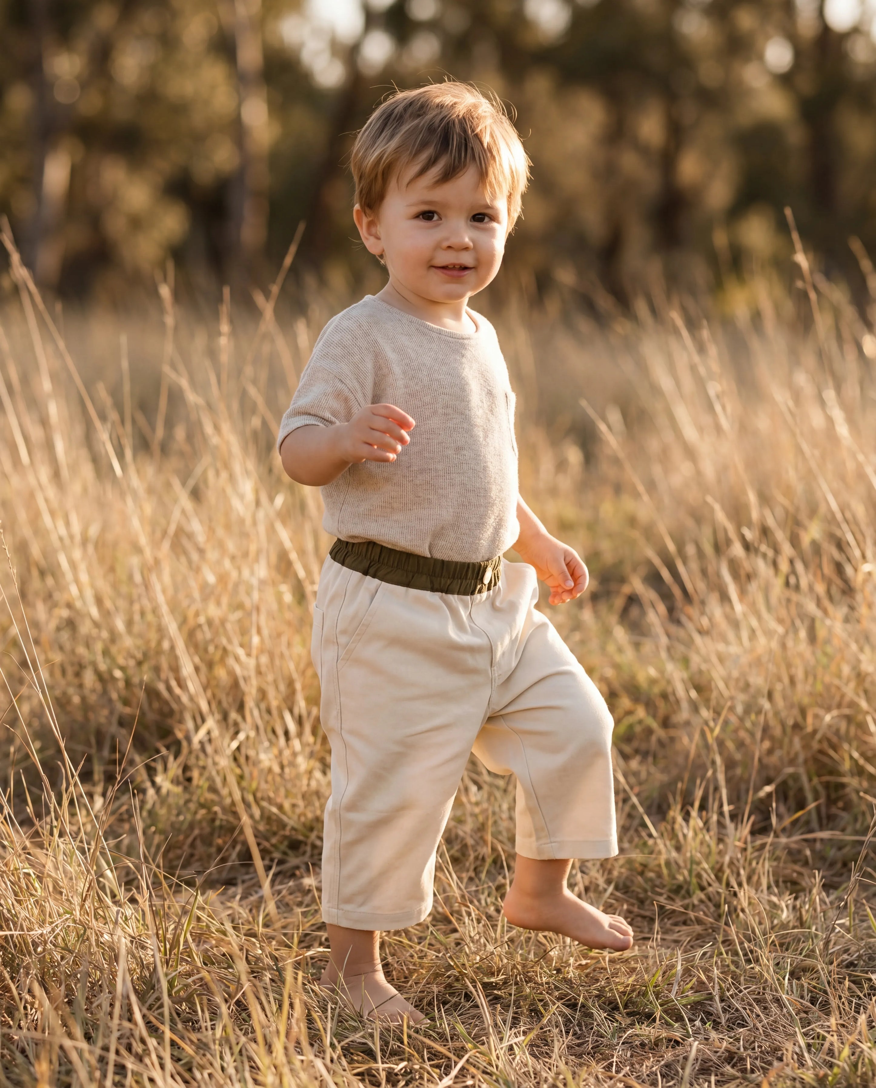 Cream Everyday Kids Pants