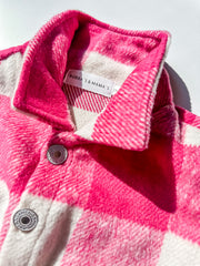 Barbie-Pink Flannel Jacket