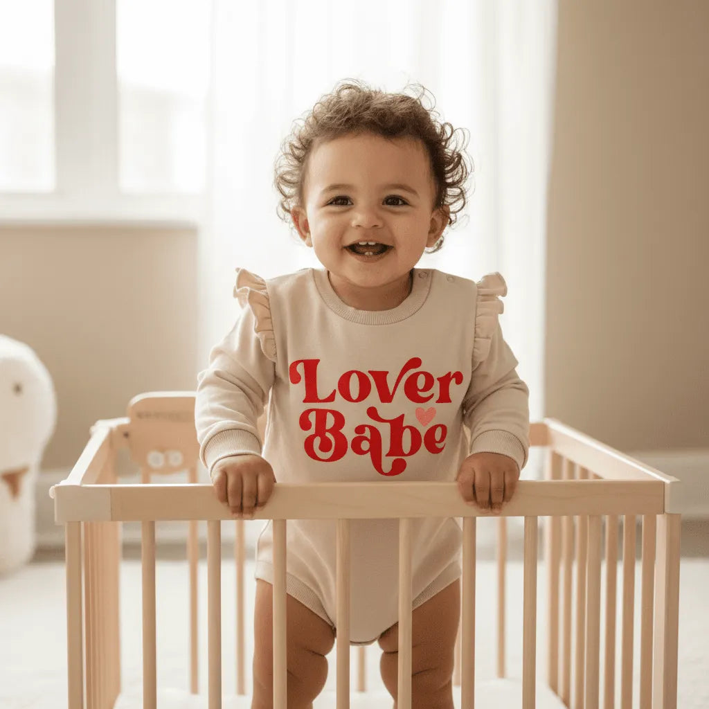 Lover Babe Ruffle Baby Bodysuit