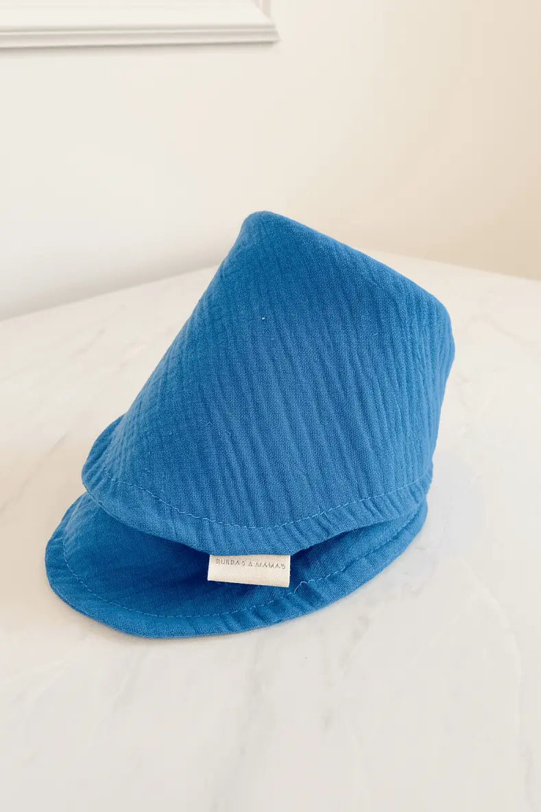 Lux Muslin Baby Bib – Royal Blue