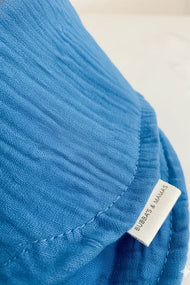 Lux Muslin Baby Bib – Royal Blue