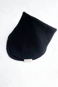 Lux Muslin Baby Bib – Black