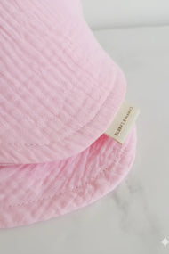 Lux Muslin Baby Bib – Bubblegum Pink