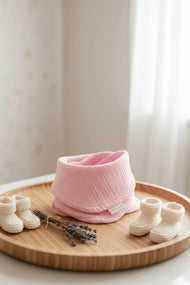 Lux Muslin Baby Bib – Bubblegum Pink