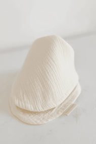 Lux Muslin Baby Bib – Ivory