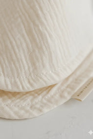 Lux Muslin Baby Bib – Ivory