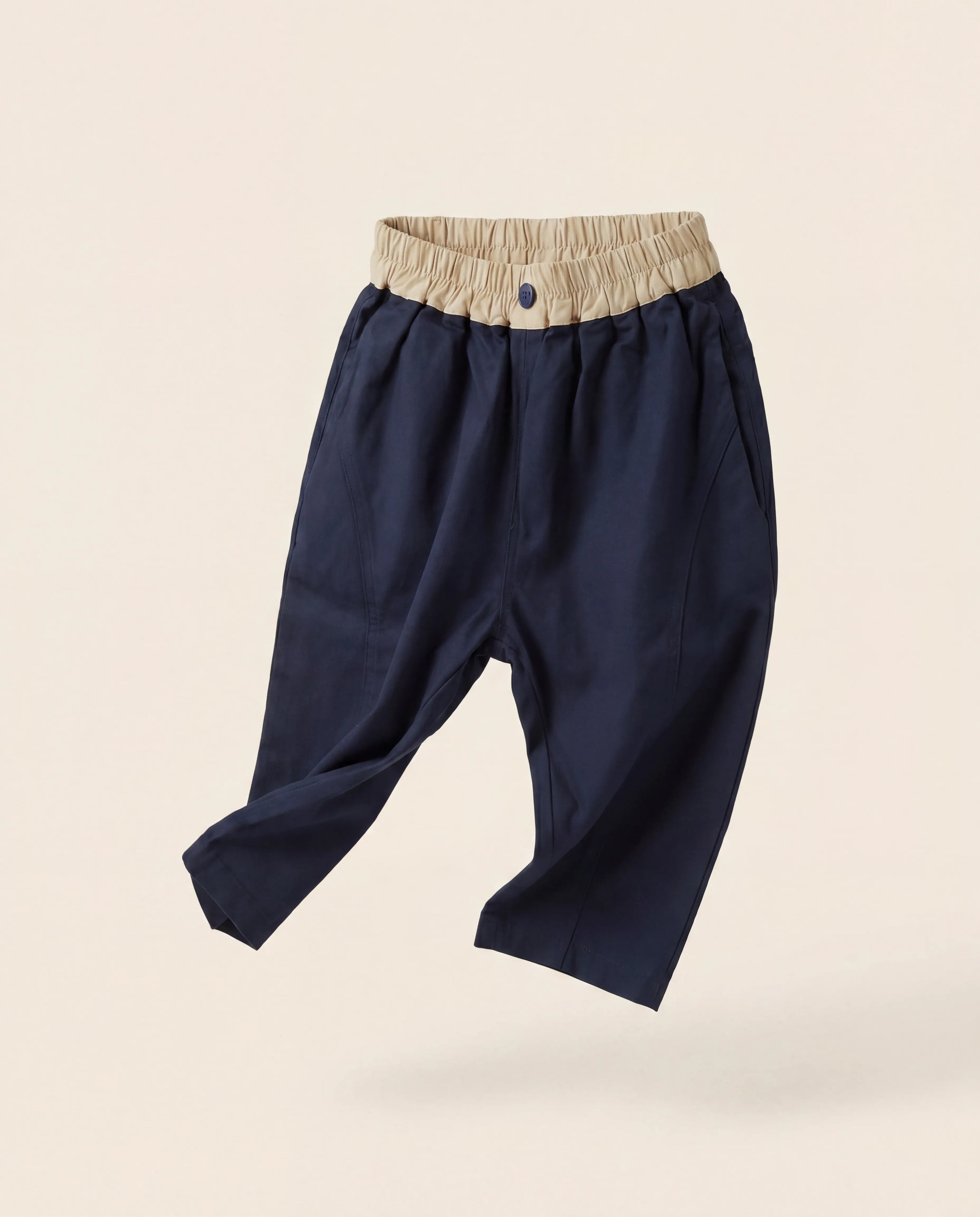 Navy Blue Casual Kids Pants