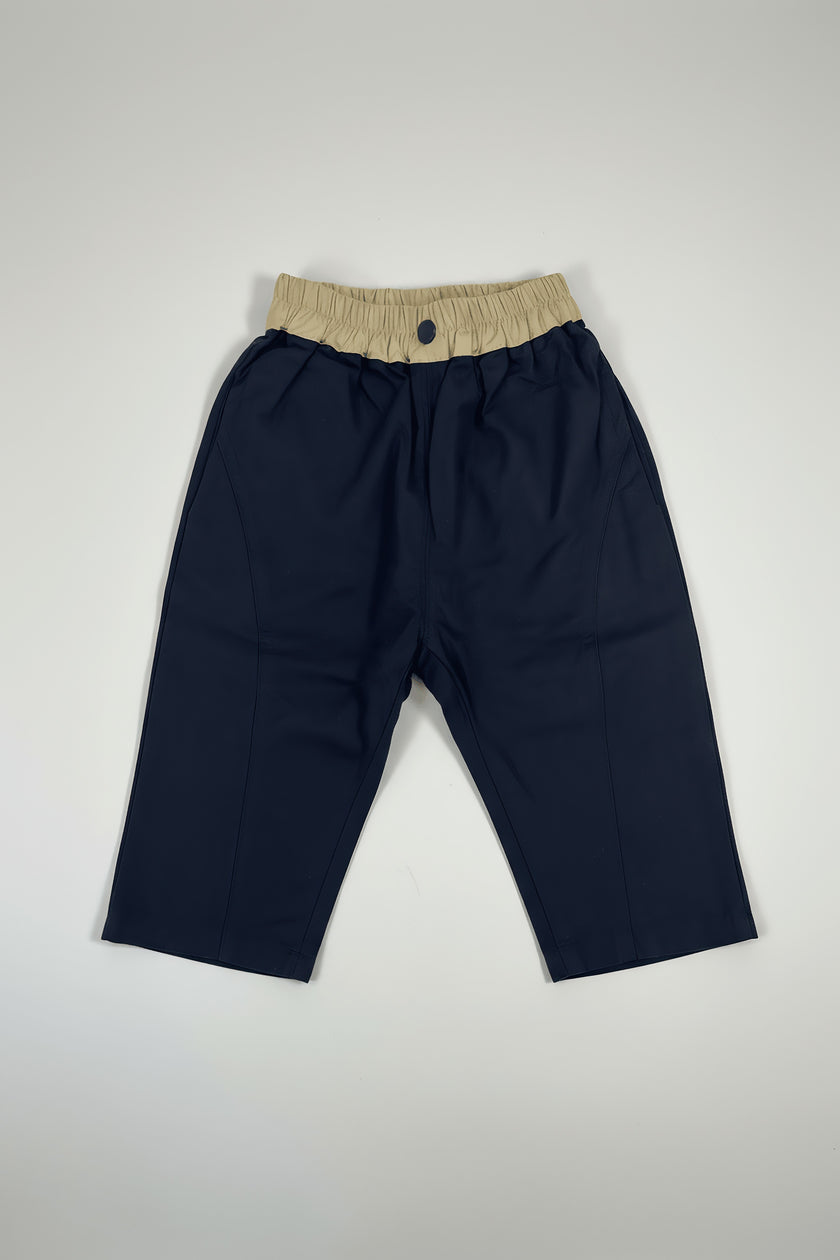 Navy Blue Casual Kids Pants