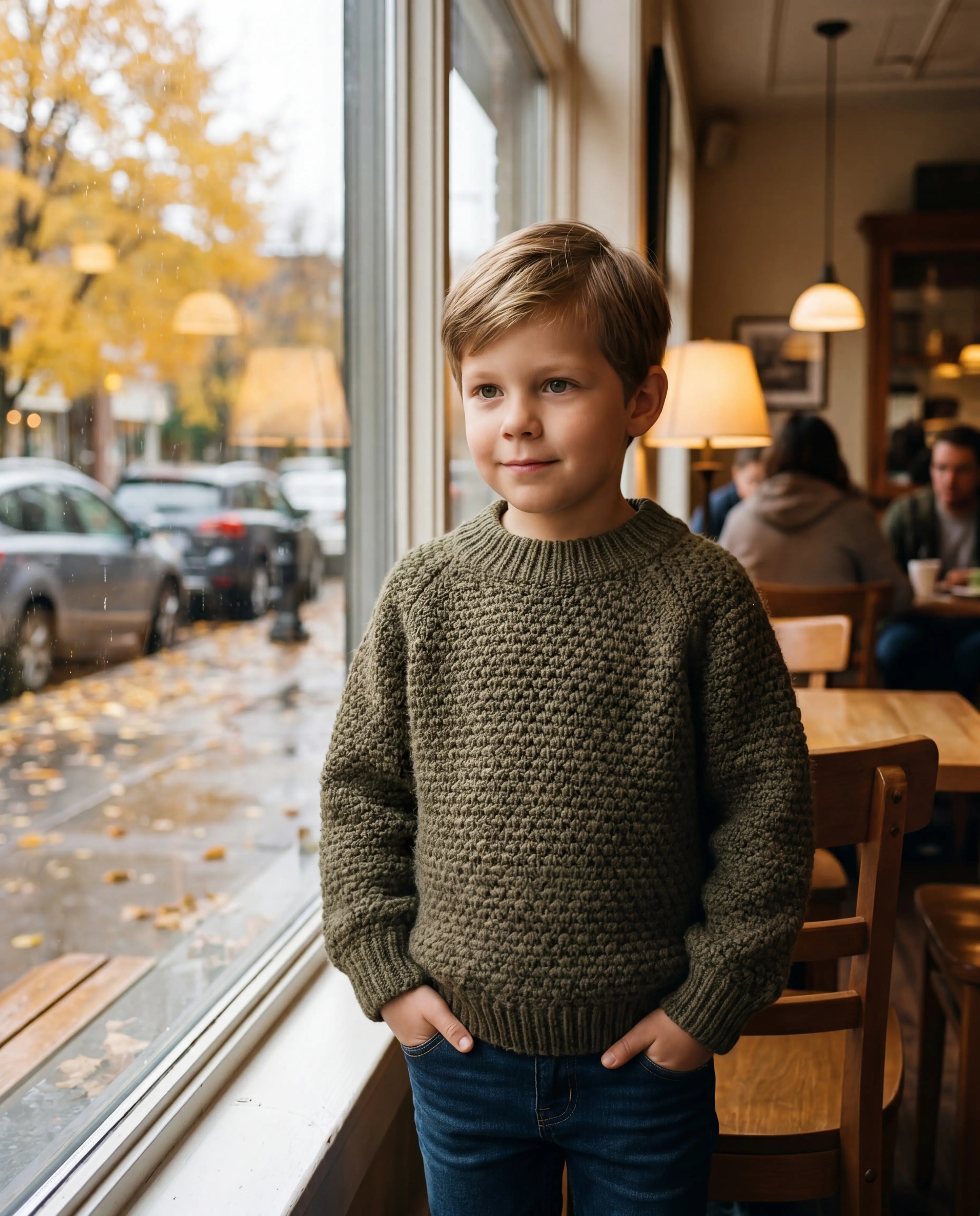 Olive Chunky Knit Sweater
