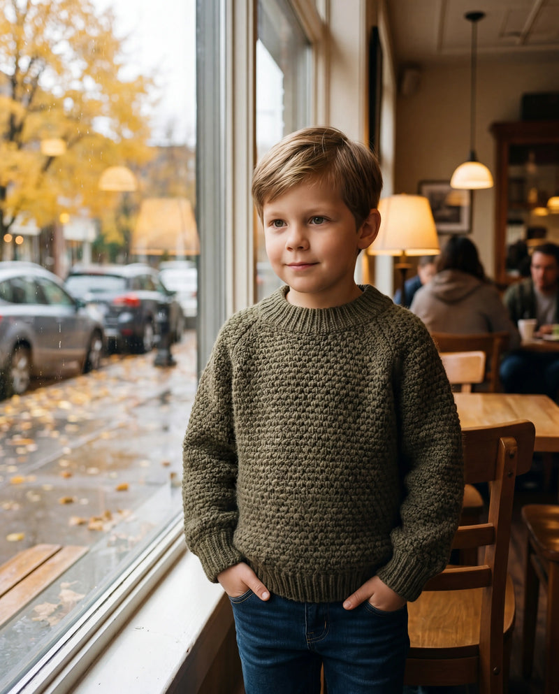 Olive Chunky Knit Sweater