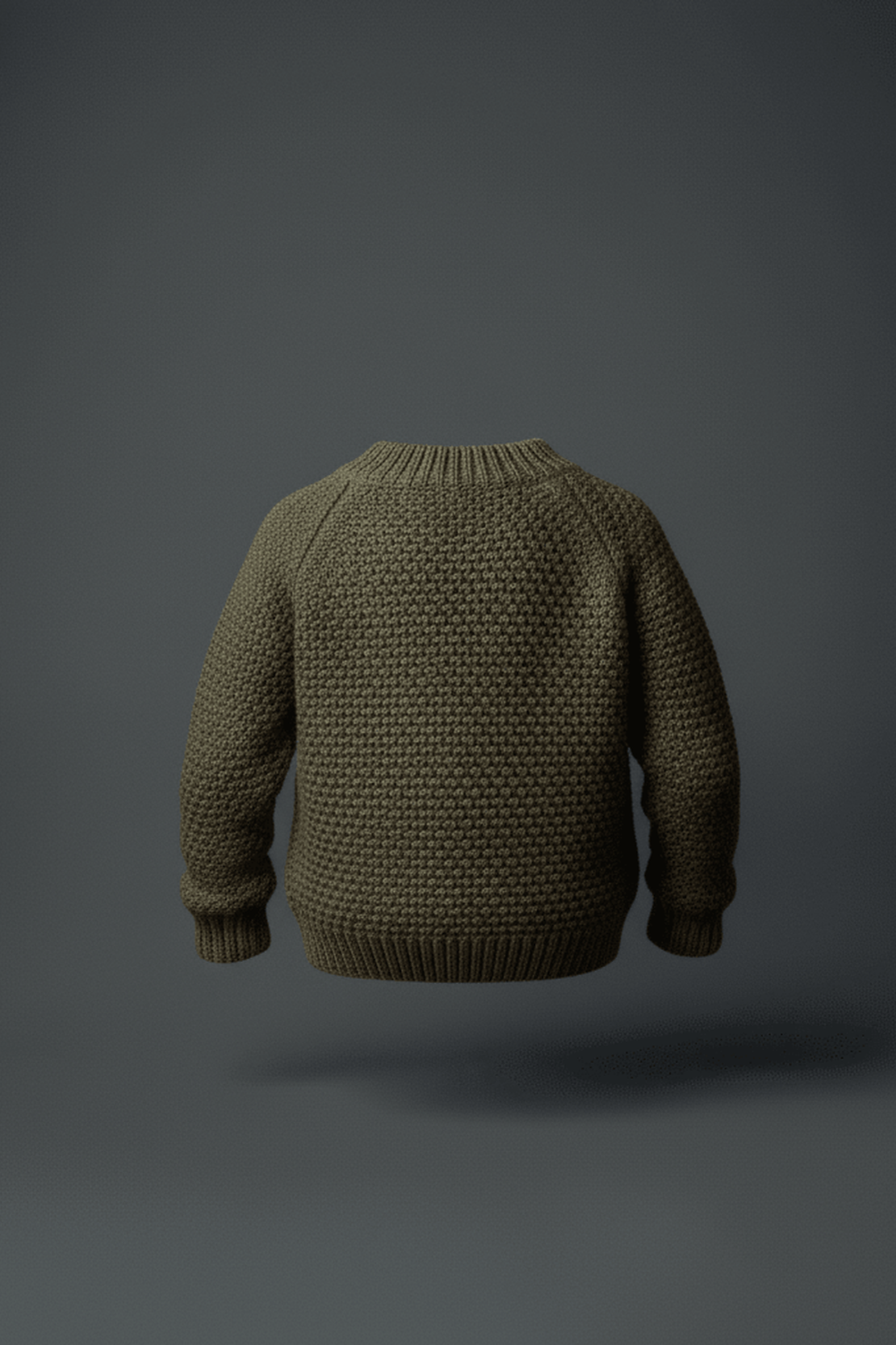 Olive Chunky Knit Sweater