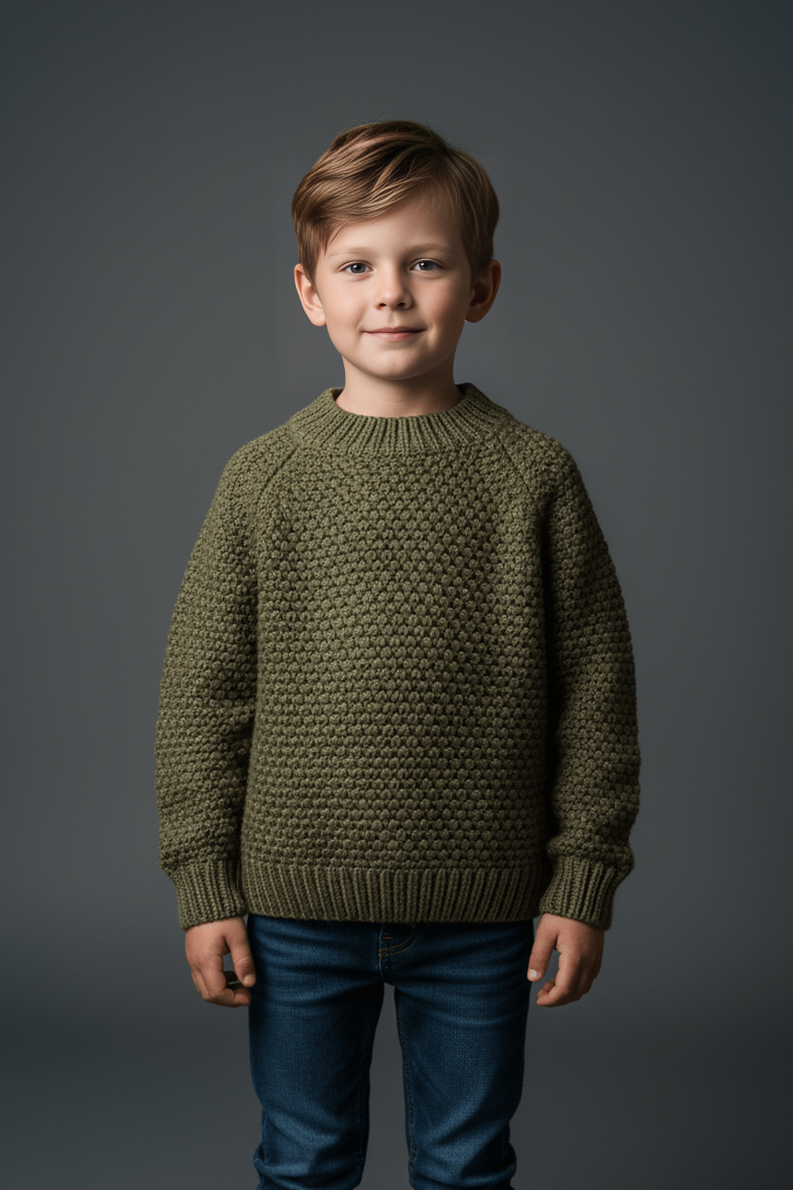 Olive Chunky Knit Sweater