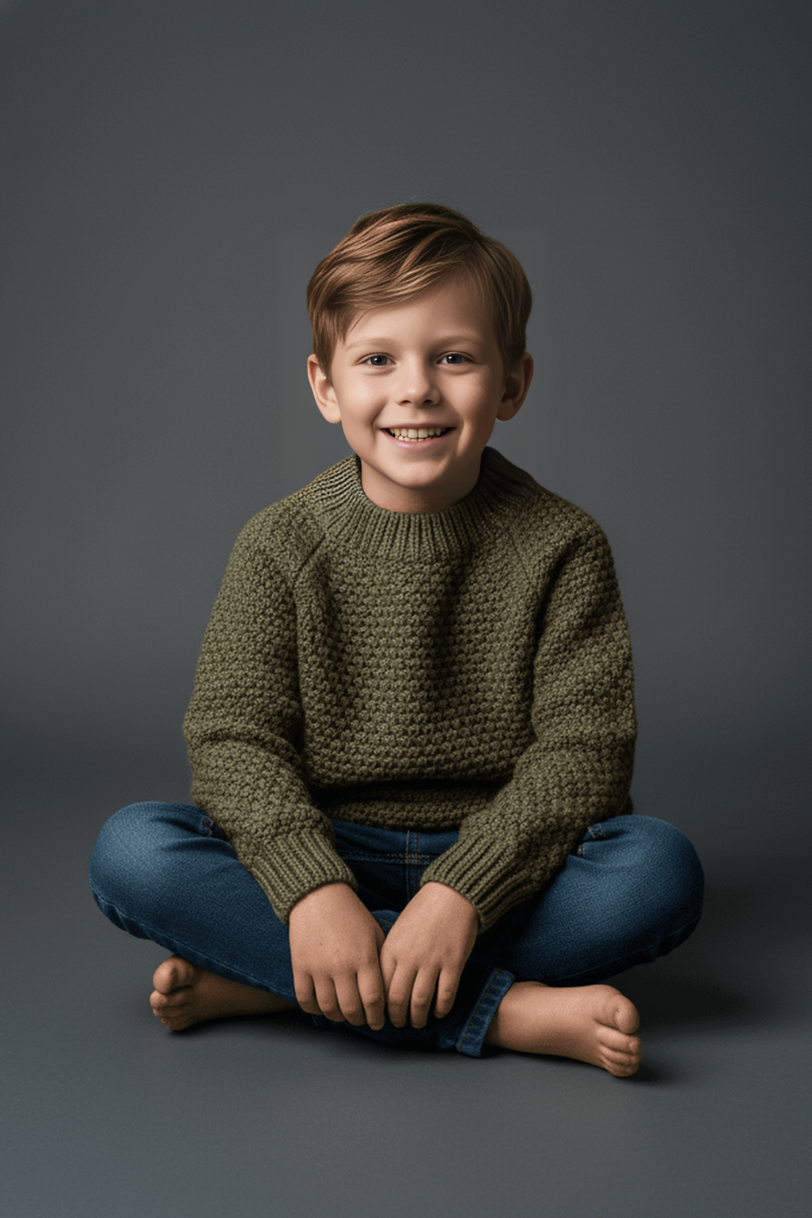 Olive Chunky Knit Sweater