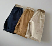 Cotton Contrast Waistband Pants