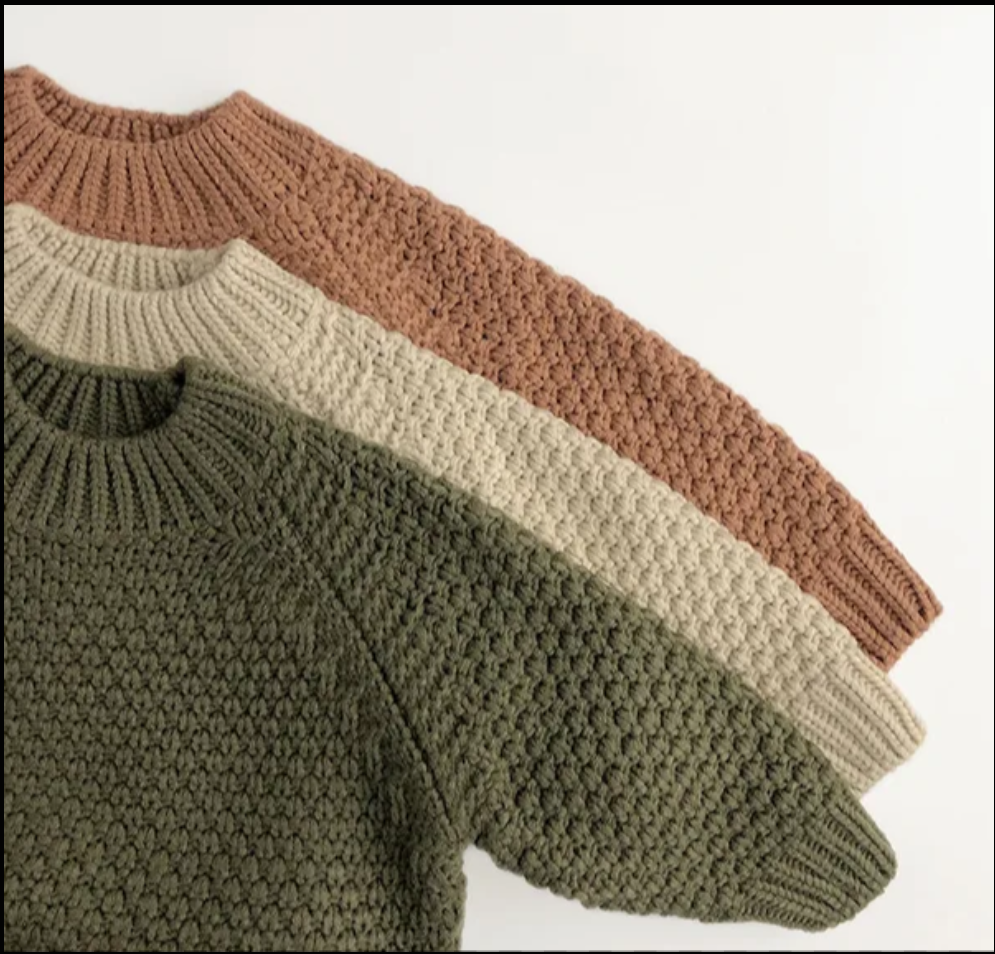 Burnt Orange Chunky Knit Sweater - Bubba's & Mama's
