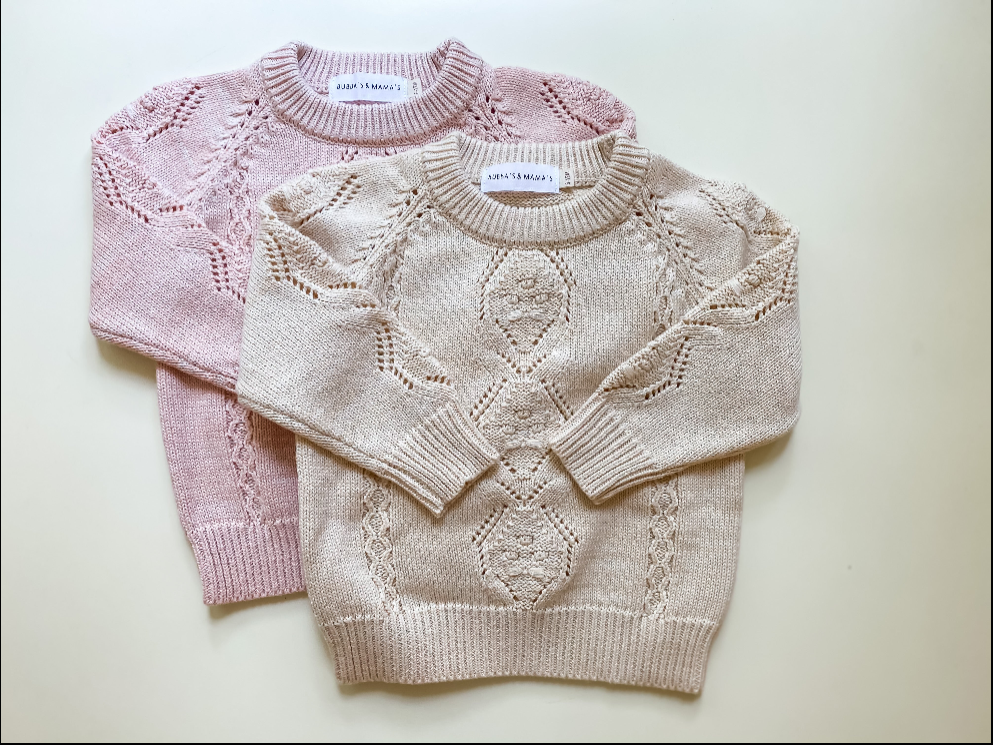 Buttermilk Delicate Knit Sweater - Bubba's & Mama's