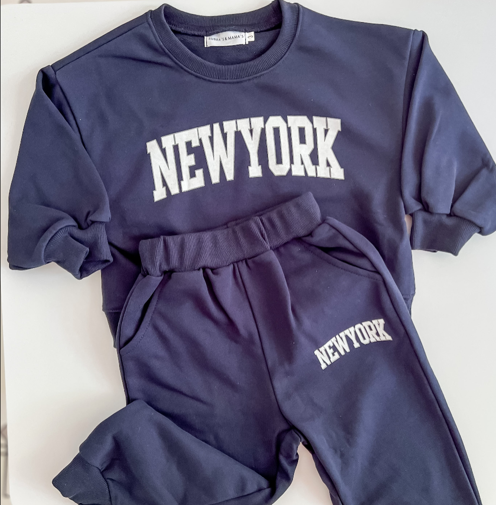 "New York" Jogging Suit Set - Bubba's & Mama's