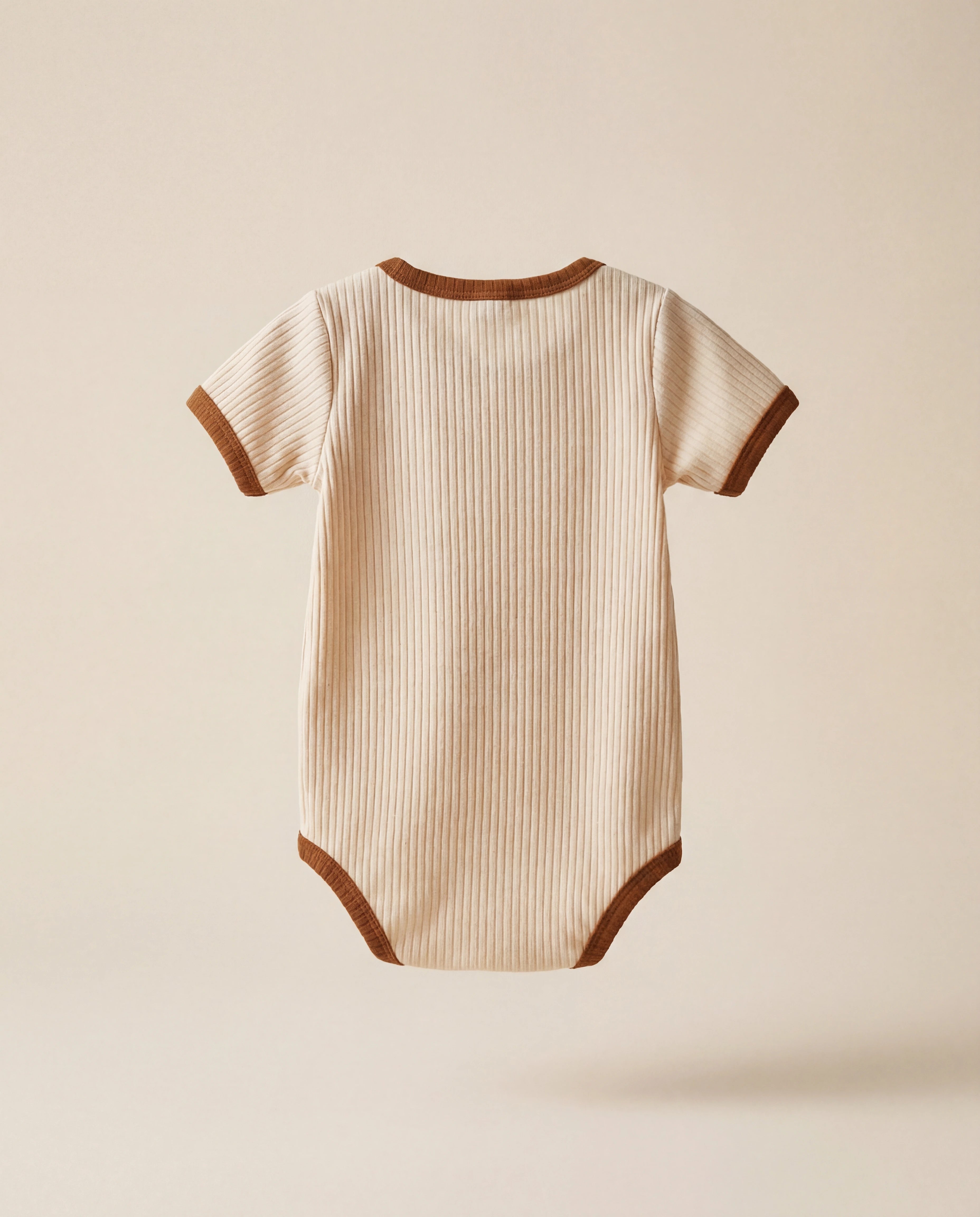 Soft Sand Ribbed Essential Romper