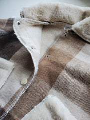 Neutral Tone Plaid Jacket