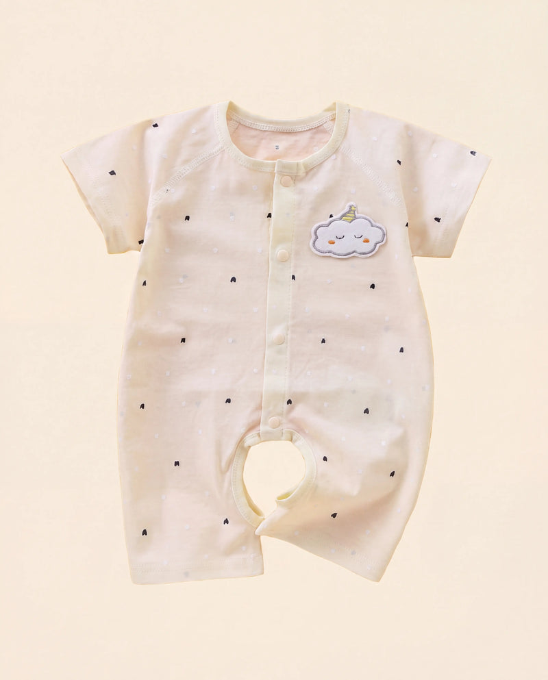 Yellow Polo Baby Romper