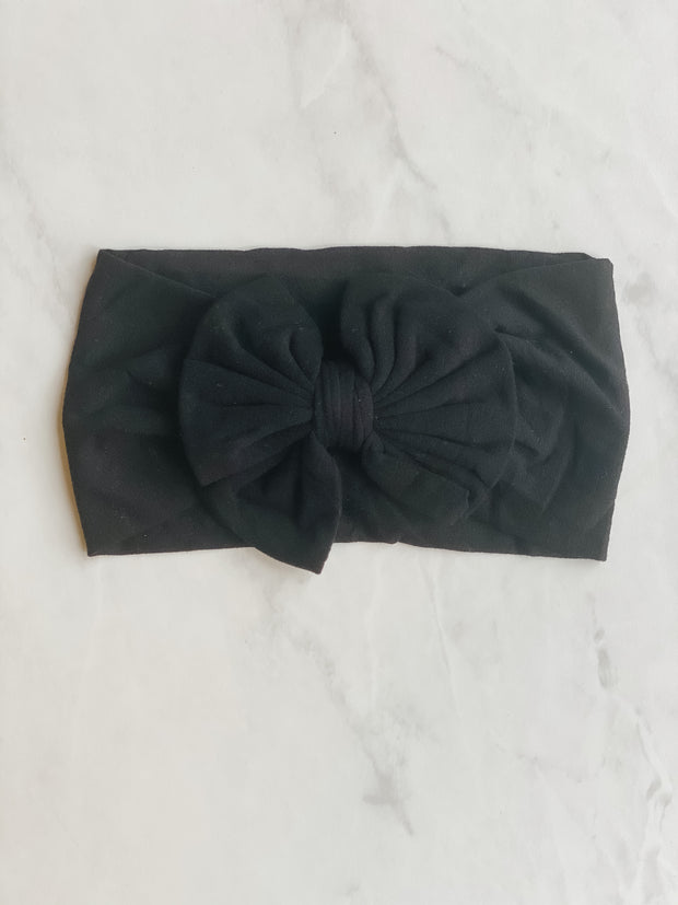 Classic Black Bow Headband
