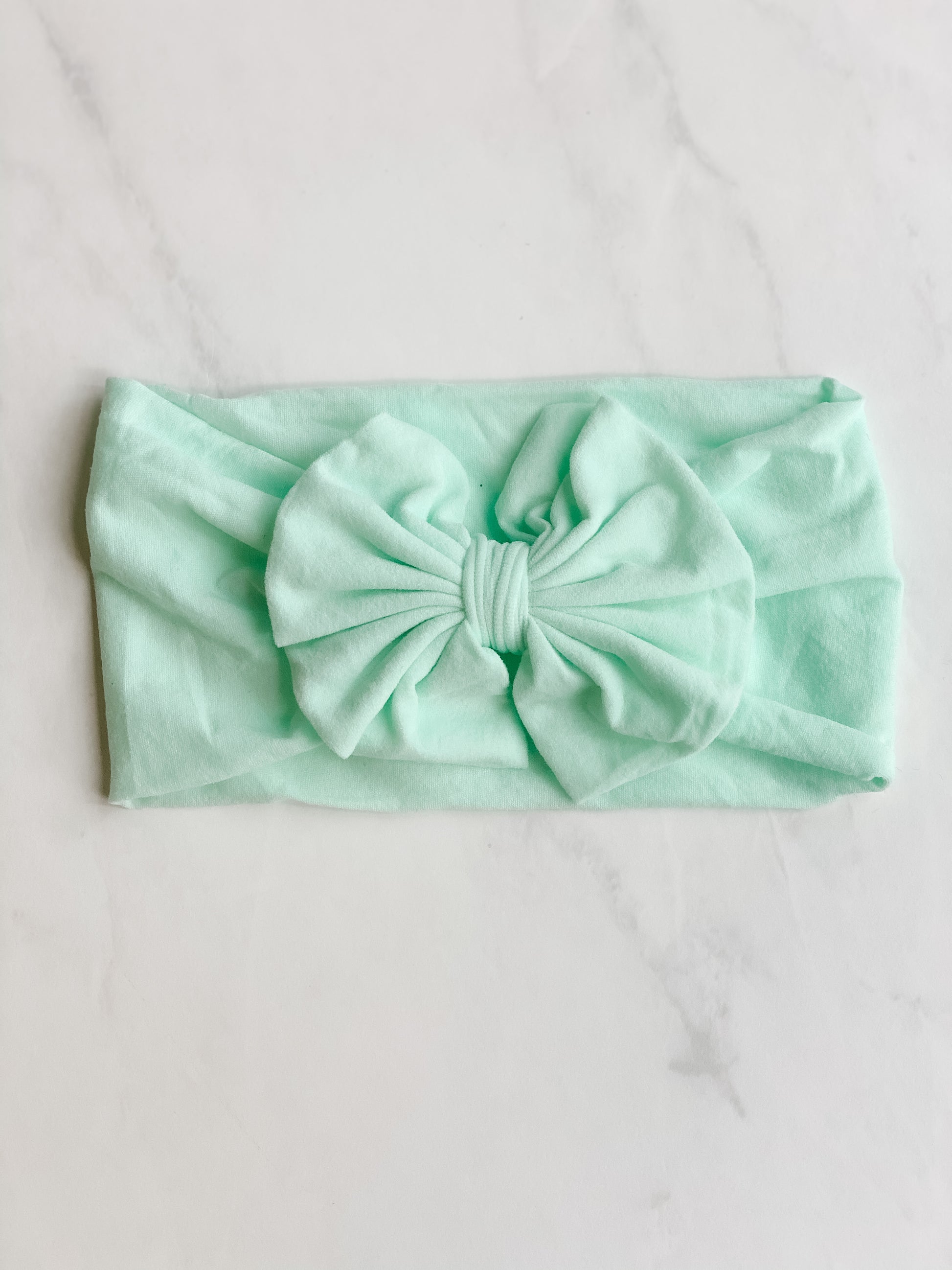 Mint Green Classic Bow Headband