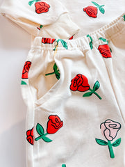 Roses Sweater & Jogging Pant Suit