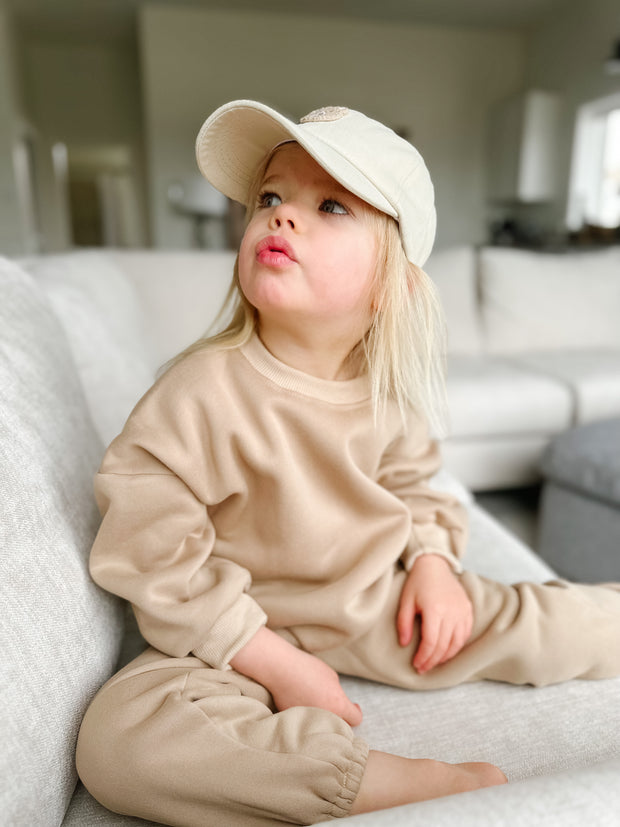 Taupe Crewneck Set
