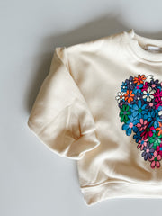Flower Heart Cozy Sweater