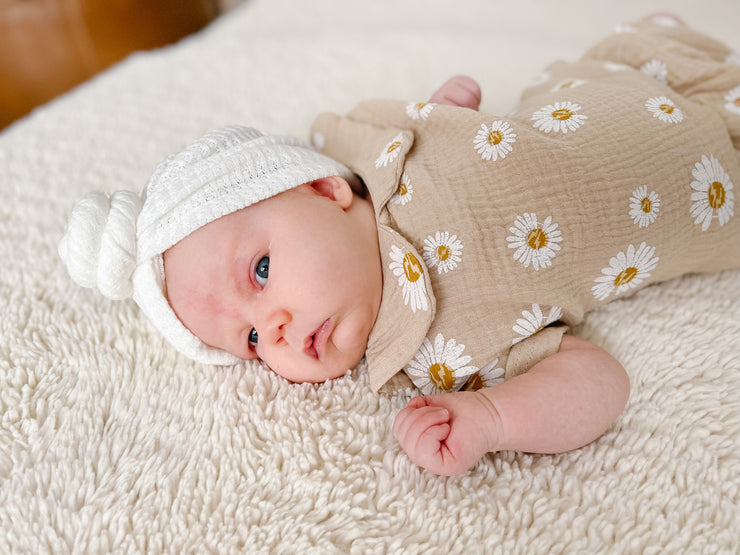 Daisy Linen 2PC Peter Pan Collar & Bloomer