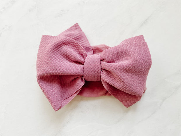 DIVA WAFFLE BOW ON NYLON BAND - LAVENDAR