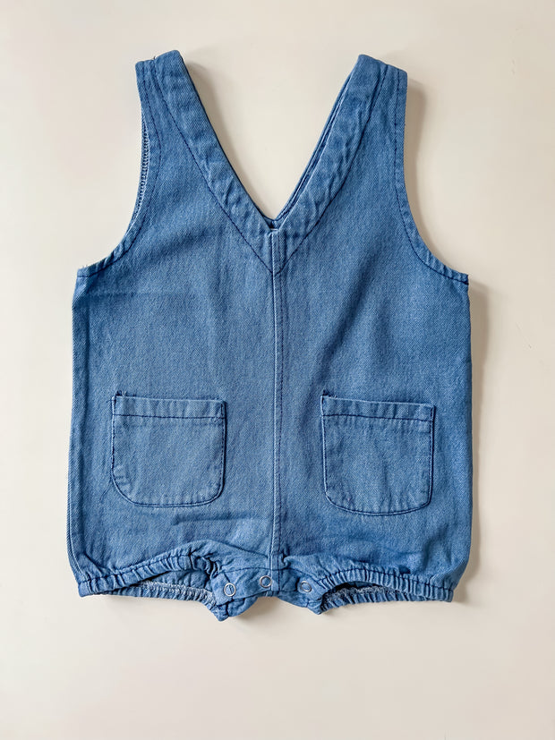 Jean Onesie with Pockets - Pink or Blue Romper